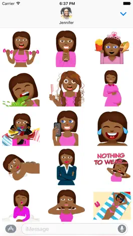 Game screenshot Tyra – Sassy Emoji Stickers for Women on iMessage apk