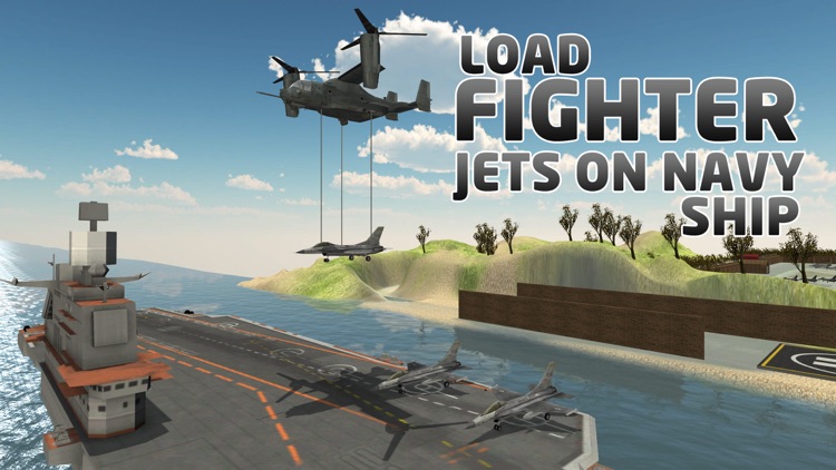 Jet Transporter Ship Simulator – Load army cargo aircrafts & sail ferry boat