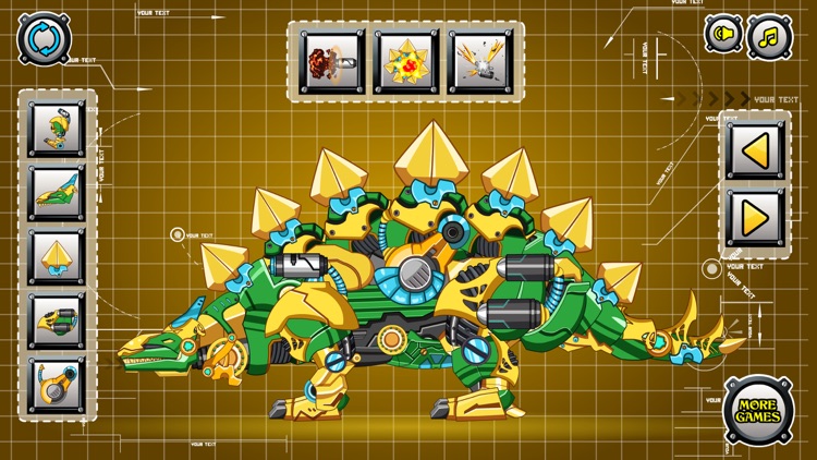 Steel Dino Toy: Mechanic Stegosaurus-2 player game screenshot-4