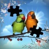 Tap Bird Cartoon Background Jigsaw Puzzle Game