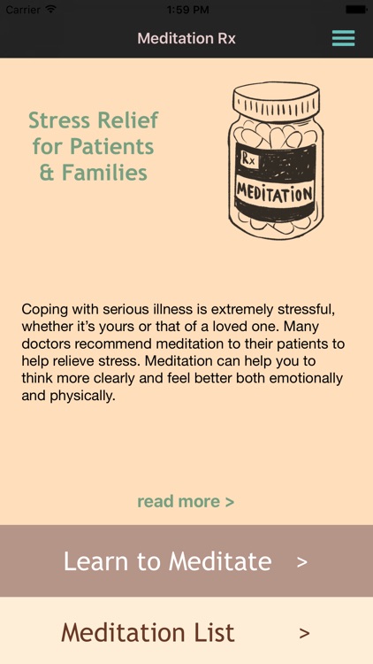 Meditation Rx - Relief for Patients & Families