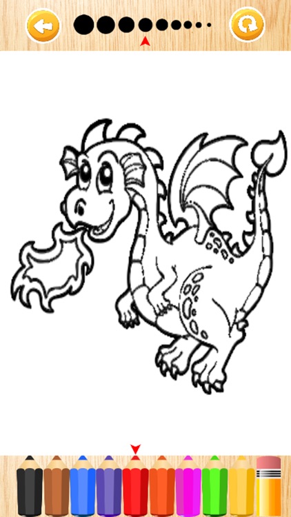 Dragon Dinosaur Coloring Book HD screenshot-4