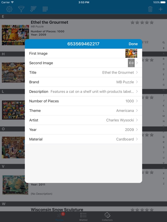 Puzzle Collector for iPad