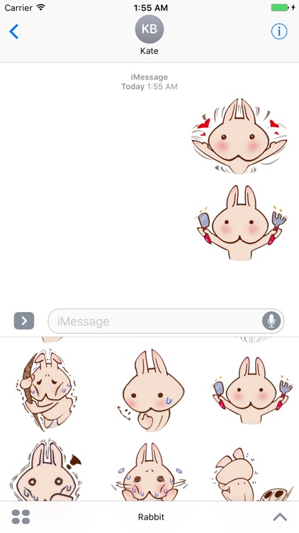 Rabbit Stickers for iMessage
