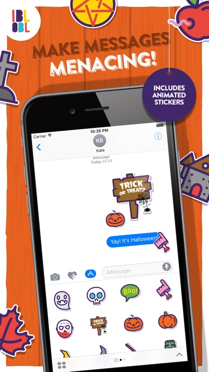 Ibbleobble Halloween Stickers for iMessage