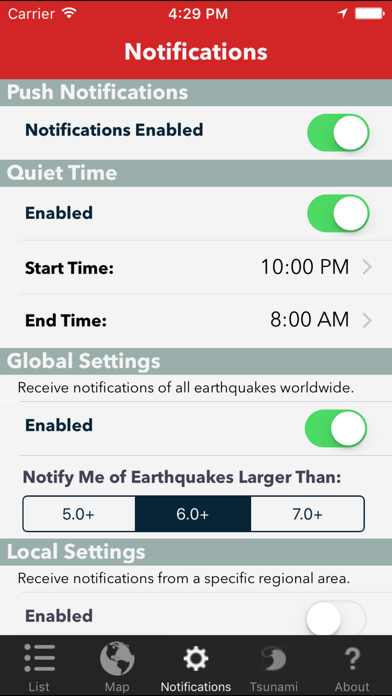 Earthquake Lite - Realtime Tracking App screenshot 4