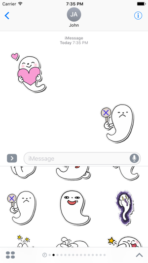 Ghoshi Funny Stickers for iMessage(圖2)-速報App