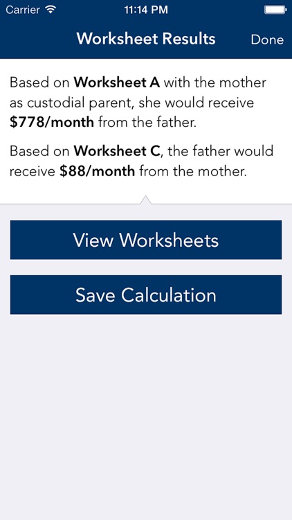 South Carolina Child Support Calculator by Concept Cache LLC