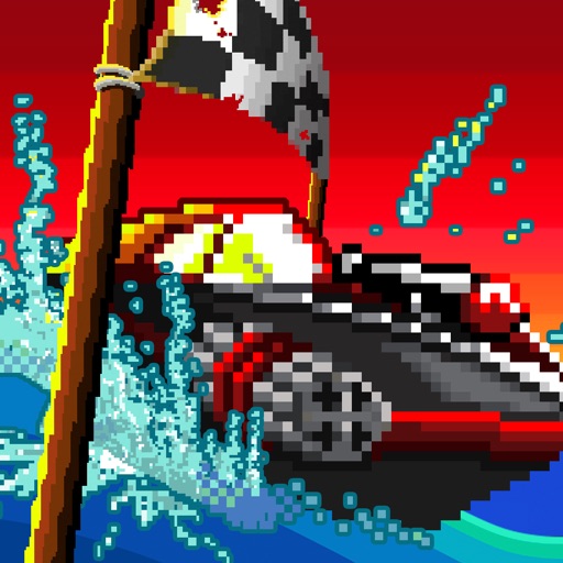 Pixel Boat Rush Icon