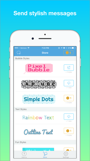 Bubbly - Send Customized Stylish Message