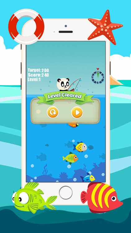 Panda fishing game for children age 2-5 screenshot-4