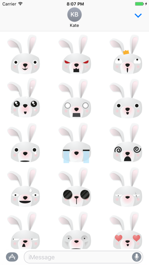 Sticker Me: Bunny Faces