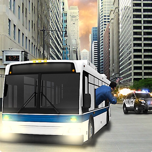 Extreme Mad Crime City Bus Driver 3D Simulator Icon