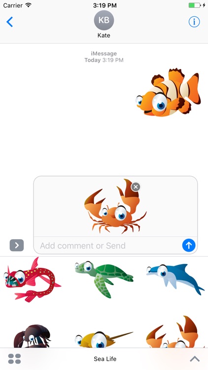 Sea Life Big Eyes Collection Stickers Mania screenshot-3