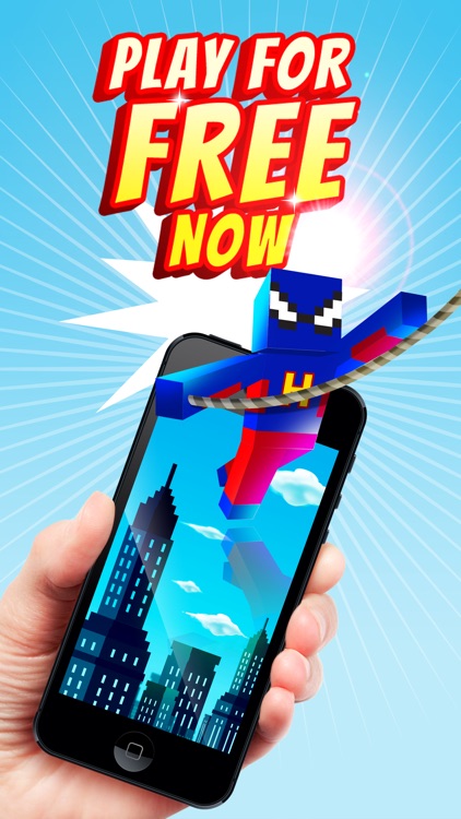 Superhero Swing - Pocket Edition Rope n Fly Game screenshot-3