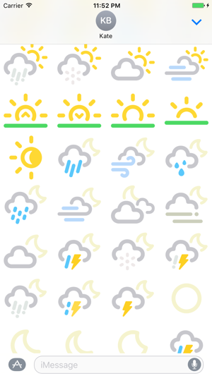 Weather Stickers Color(圖2)-速報App