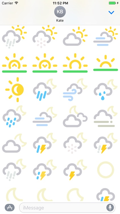 Weather Stickers Color