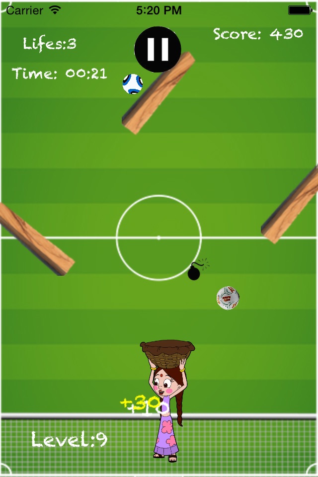 Chhota Bheem & Mighty Raju-Catch the Football Game screenshot 4