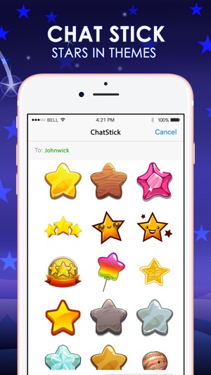 Stars Emoji Stickers Keyboard Sky Themes ChatStick(圖1)-速報App