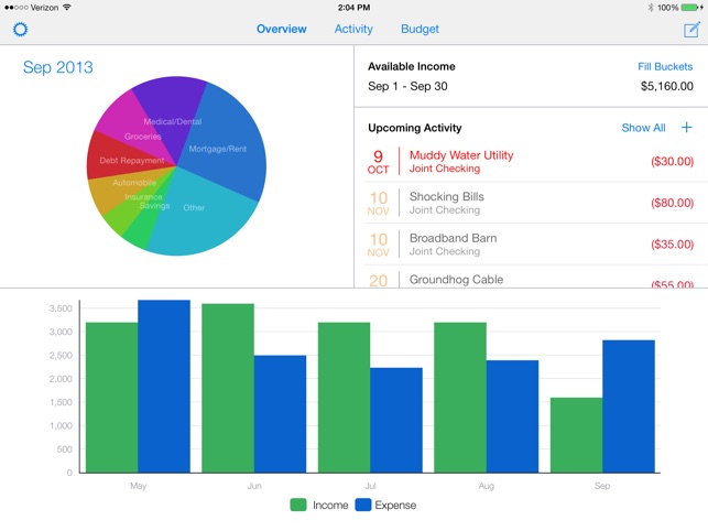 MoneyWell for iPad