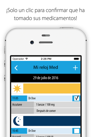 MedOClock - Free Pill Reminder with Health Journal screenshot 2