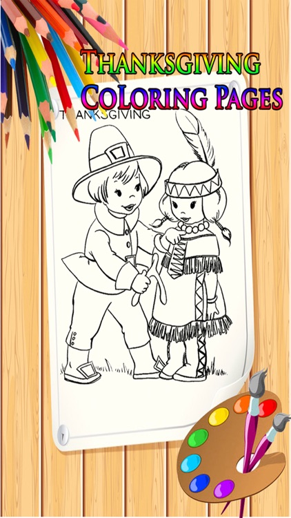 Thanksgiving Coloring Book for Kids