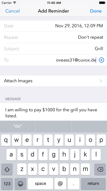 Schedule text email messages - SMS scheduler screenshot-3