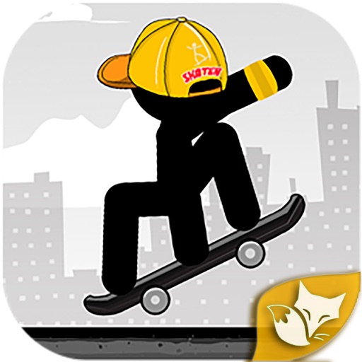 Stickman Skater Master- Free 360 epic city game by Icon