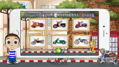How to cancel & delete Motorcycle Coloring Book For Kids from iphone & ipad 1