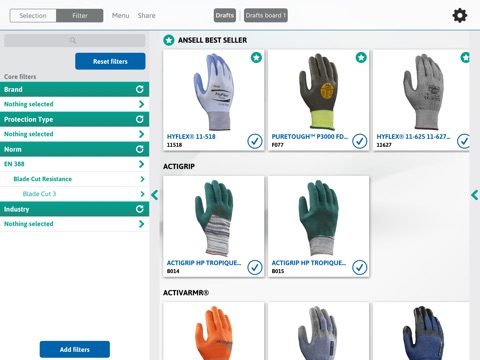 Industrial Glove Selector screenshot 2