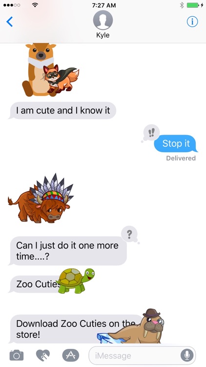 Zoo Cuties: Cute Animal Stickers for iMessage