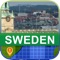 Sweden offline map mobile application