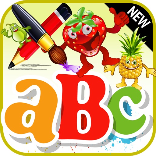 Coloring Fruits-ABC