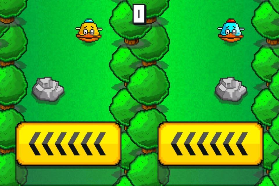 Flappy Downhill Racing - Race 2 Bird At The Same Time screenshot 2