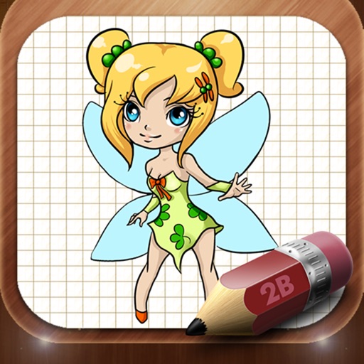 Easy Draw Fairies edition iOS App