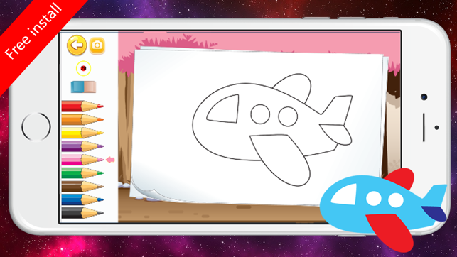 aeroplane coloring pages aircraft coloring book on the app store