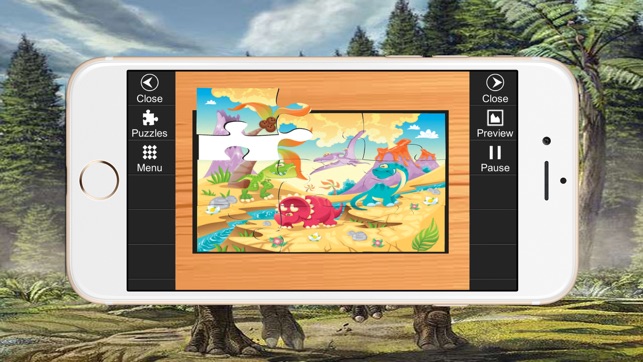恐龍 : 兒童益智遊戲 , 恐龍叫聲, 圖畫書, 拼圖遊戲(英語, 國語)(圖1)-速報App