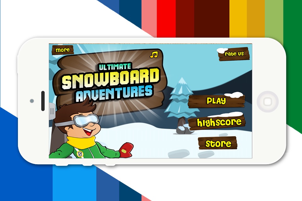 Ski Safari : A Downhill SnowBoard iStunt Game screenshot 2