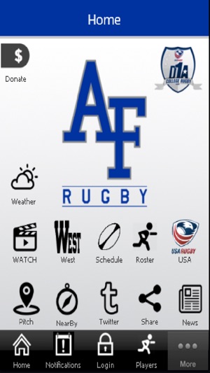 Air Force Rugby App