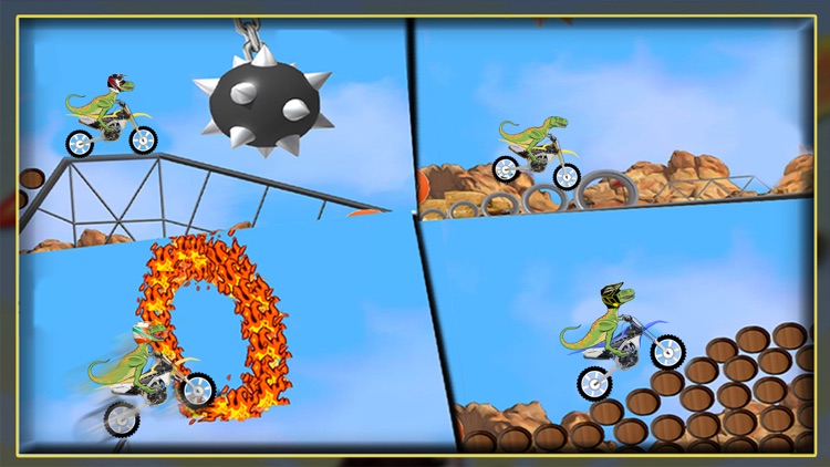 Dino Stunts ride : Moto x bike Jurassic simulator screenshot-4