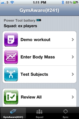 GymAware On-line screenshot 3