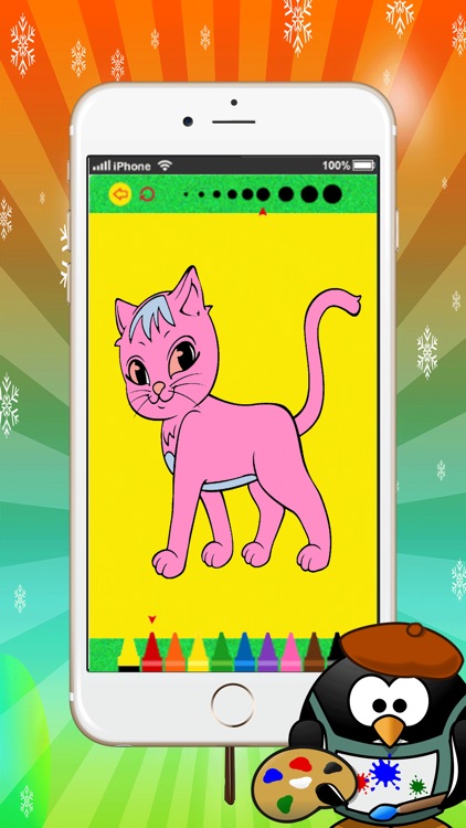 amazing cat and dog coloring book:learn basic drawing colors for toddler:fun and free screenshot-3