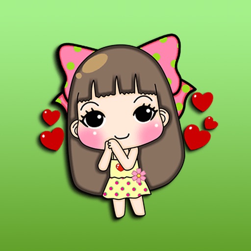 Mie A Cute Little Girl Sticker Pack icon