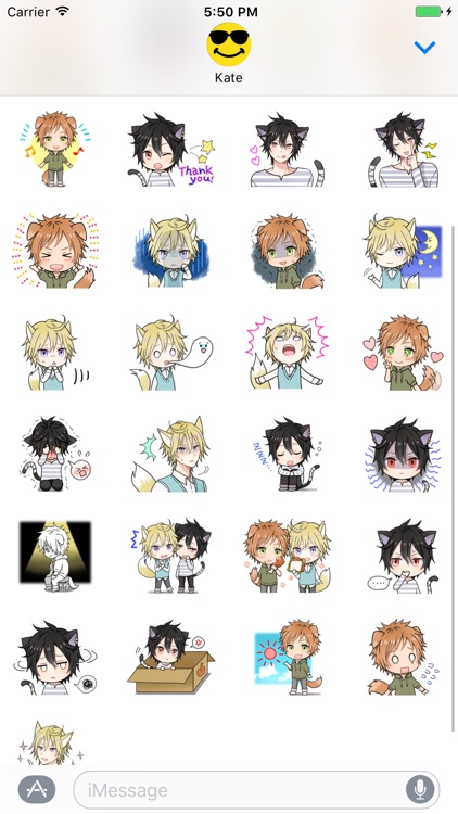 Cute Anime Boys! New Stickers!