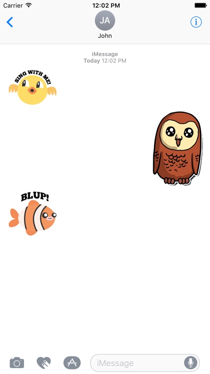 Animal Sticker for iMessage screenshot-3