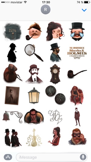 Sherlock Holmes Stickers