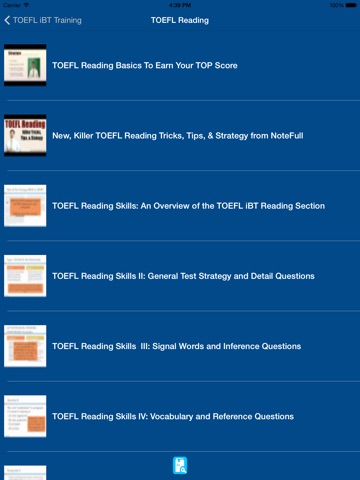 TOEFL iBT Preparation Pro - Lessons & Sample Tests screenshot 4