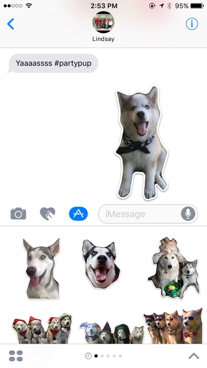 Husky Stickers by Cutesy