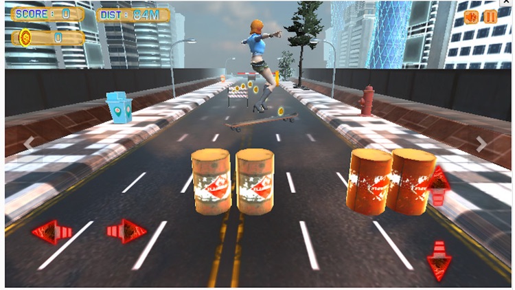 Surfer Chick: Dash, Jump & Dodge Skate 3D Action screenshot-3