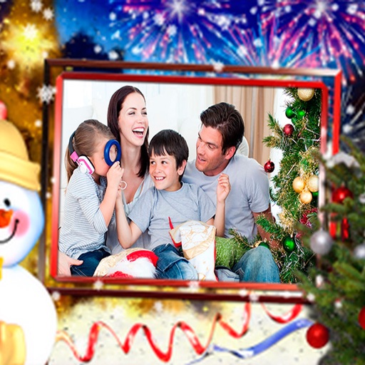 Merry Christmas Photo Fram-xmas selfie elfyoursel iOS App